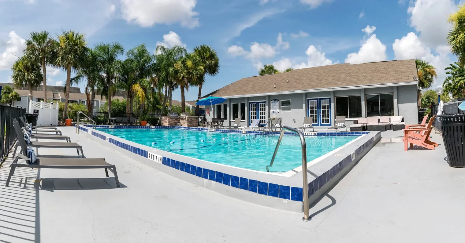 palmviewcove pool with sundeck clubhouse